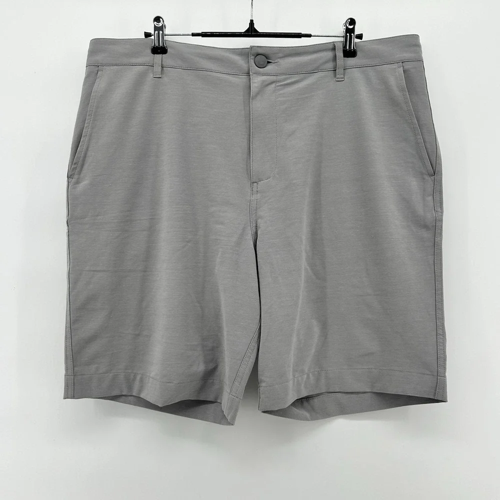 Faherty All Day Shorts Mens 36 OR 38 Gray Stretch Drawstring Hybrid Coastal